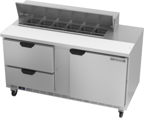 Beverage Air SPED60HC-12-2 Refrigerated Counter, Sandwich / Salad Unit