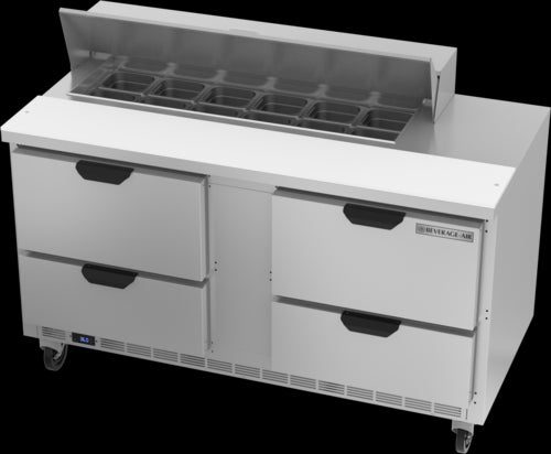 Beverage Air SPED60HC-12-4 Refrigerated Counter, Sandwich / Salad Unit