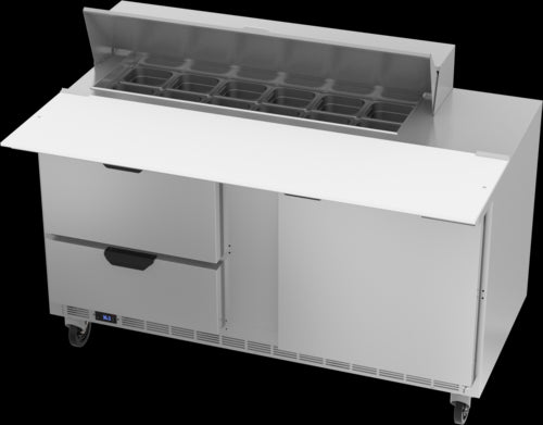 Beverage Air SPED60HC-12C-2 Refrigerated Counter, Sandwich / Salad Unit