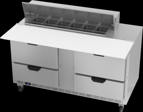 Beverage Air SPED60HC-12C-4 Refrigerated Counter, Sandwich / Salad Unit