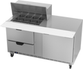 Beverage Air SPED60HC-12M-2 Refrigerated Counter, Mega Top Sandwich / Salad Unit