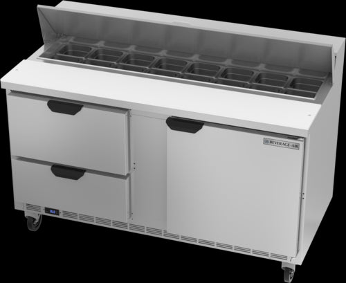 Beverage Air SPED60HC-16-2 Refrigerated Counter, Sandwich / Salad Unit