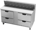 Beverage Air SPED60HC-16-4 Refrigerated Counter, Sandwich / Salad Unit