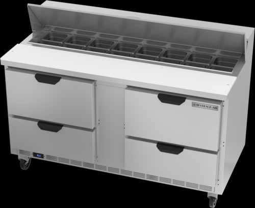 Beverage Air SPED60HC-16-4 Refrigerated Counter, Sandwich / Salad Unit
