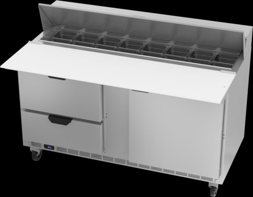 Beverage Air SPED60HC-16C-2 Refrigerated Counter, Sandwich / Salad Unit