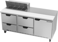 Beverage Air SPED72HC-08-4 Refrigerated Counter, Sandwich / Salad Unit