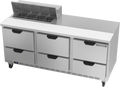 Beverage Air SPED72HC-08-6 Refrigerated Counter, Sandwich / Salad Unit