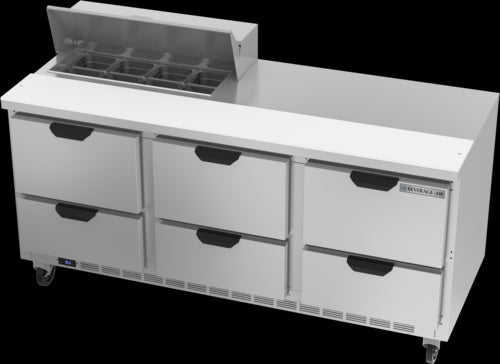 Beverage Air SPED72HC-08-6 Refrigerated Counter, Sandwich / Salad Unit