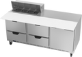 Beverage Air SPED72HC-08C-4 Refrigerated Counter, Sandwich / Salad Unit