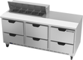 Beverage Air SPED72HC-10-6 Refrigerated Counter, Sandwich / Salad Unit