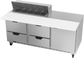 Beverage Air SPED72HC-10C-4 Refrigerated Counter, Sandwich / Salad Unit