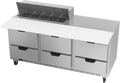 Beverage Air SPED72HC-10C-6 Refrigerated Counter, Sandwich / Salad Unit