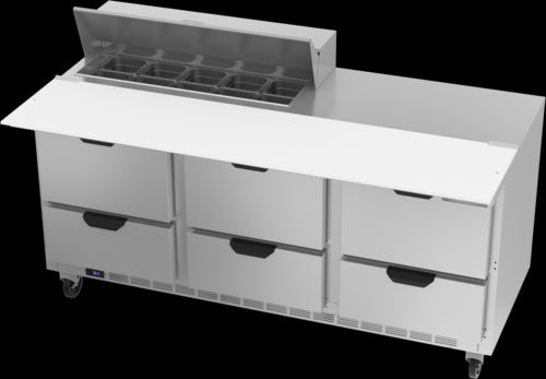 Beverage Air SPED72HC-10C-6 Refrigerated Counter, Sandwich / Salad Unit