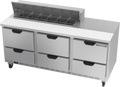 Beverage Air SPED72HC-12-6 Refrigerated Counter, Sandwich / Salad Unit