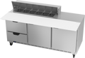 Beverage Air SPED72HC-12C-2 Refrigerated Counter, Sandwich / Salad Unit
