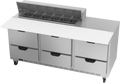 Beverage Air SPED72HC-12C-6 Refrigerated Counter, Sandwich / Salad Unit