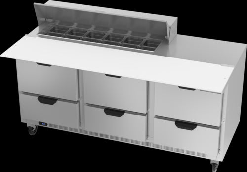 Beverage Air SPED72HC-12C-6 Refrigerated Counter, Sandwich / Salad Unit