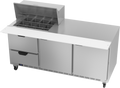 Beverage Air SPED72HC-12M-2 Refrigerated Counter, Mega Top Sandwich / Salad Unit