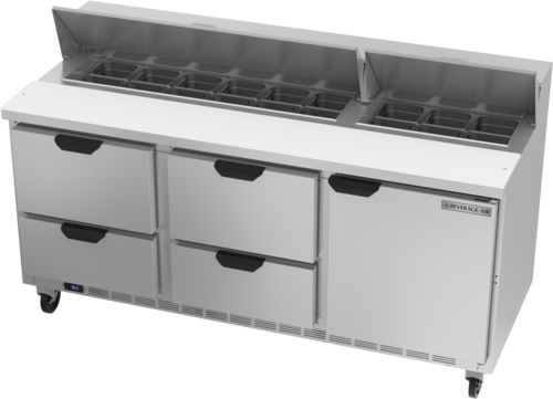 Beverage Air SPED72HC-18-4 Refrigerated Counter, Sandwich / Salad Unit