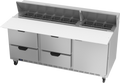Beverage Air SPED72HC-18C-4 Refrigerated Counter, Sandwich / Salad Unit