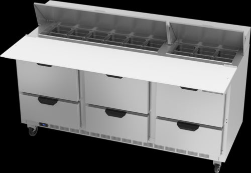 Beverage Air SPED72HC-18C-6 Refrigerated Counter, Sandwich / Salad Unit