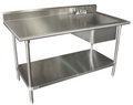 Advance Tabco KSLAG-11B-305R-X Work Table, with Prep Sink(s)
