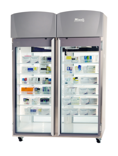 Migali EVOX-2PT-SH-LB Refrigerator, Medical