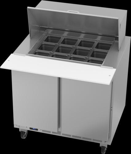 Beverage Air SPE36HC-12M Refrigerated Counter, Mega Top Sandwich / Salad Unit
