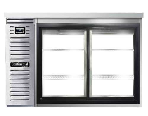 Continental BB50NSSSGDPT Back Bar Cabinet, Refrigerated, Pass-Thru