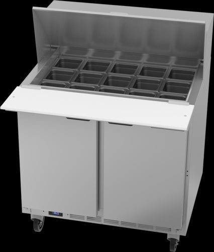 Beverage Air SPE36HC-15M Refrigerated Counter, Mega Top Sandwich / Salad Unit