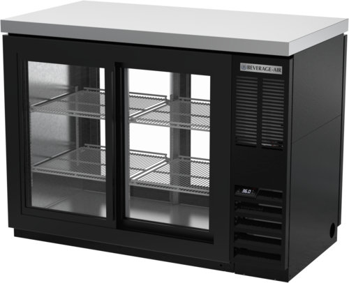 Beverage Air BB48HC-1-GS-F-PT-B-27 Back Bar Cabinet, Refrigerated, Pass-Thru