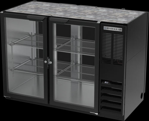Beverage Air BB48HC-1-FG-PT-B Back Bar Cabinet, Refrigerated, Pass-Thru
