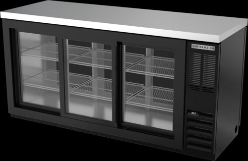 Beverage Air BB72HC-1-GS-F-PT-B-27 Back Bar Cabinet, Refrigerated, Pass-Thru