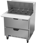 Beverage Air SPED32HC-12M-2 Refrigerated Counter, Mega Top Sandwich / Salad Unit