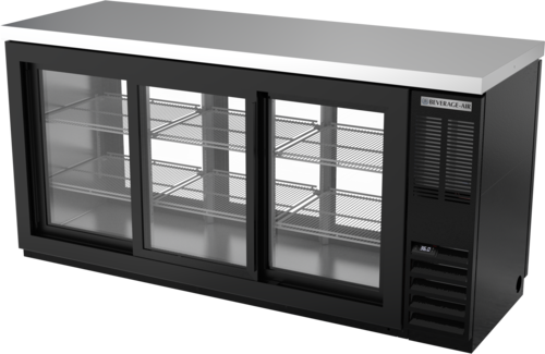 Beverage Air BB72HC-1-GS-PT-B-27 Back Bar Cabinet, Refrigerated, Pass-Thru