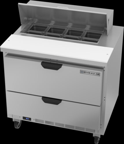 Beverage Air SPED36HC-08-2 Refrigerated Counter, Sandwich / Salad Unit