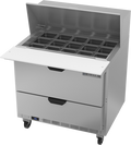 Beverage Air SPED36HC-15M-2 Refrigerated Counter, Mega Top Sandwich / Salad Unit