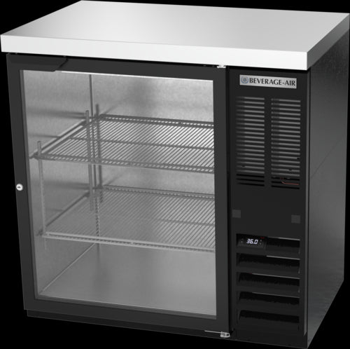 Beverage Air BB36HC-1-FG-B-27 Back Bar Cabinet, Refrigerated