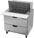 Beverage Air SPED36HC-12M-2 Refrigerated Counter, Mega Top Sandwich / Salad Unit