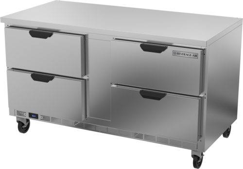 Beverage Air WTRD60AHC-4-FLT Refrigerated Counter, Work Top