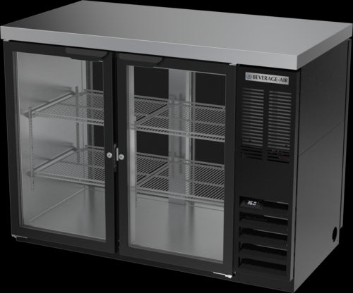 Beverage Air BB48HC-1-G-PT-B-27 Back Bar Cabinet, Refrigerated, Pass-Thru