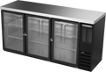 Beverage Air BB72HC-1-FG-B-27 Back Bar Cabinet, Refrigerated