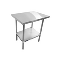 Sapphire SMTE16-3030S Work Table,  30" - 35", Stainless Steel Top