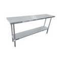 Sapphire SMTE-1472G Work Table,  63" - 72", Stainless Steel Top