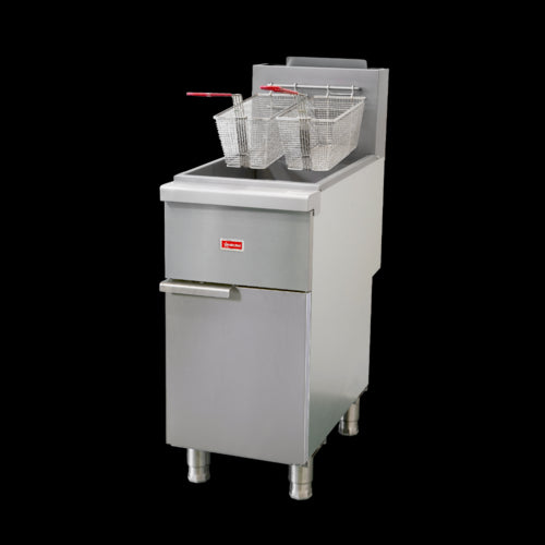 Omcan 48307 Fryer, Gas, Floor Model, Full Pot