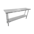 Sapphire SMTE16-1872S Work Table,  63" - 72", Stainless Steel Top