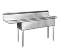 Blue Air BS3-18-12/L Sink, (3) Three Compartment