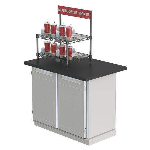 Metro CR1824TG2B Shelving Unit, To-Go & Delivery Staging