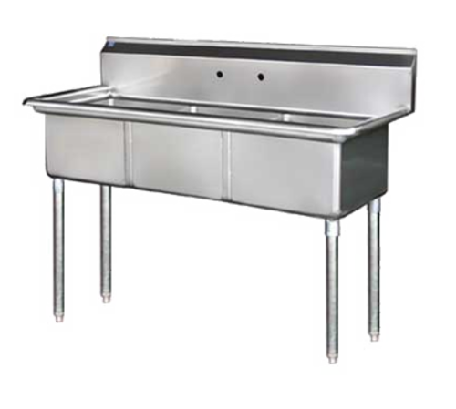 Blue Air BS3-18-12/N Sink, (3) Three Compartment