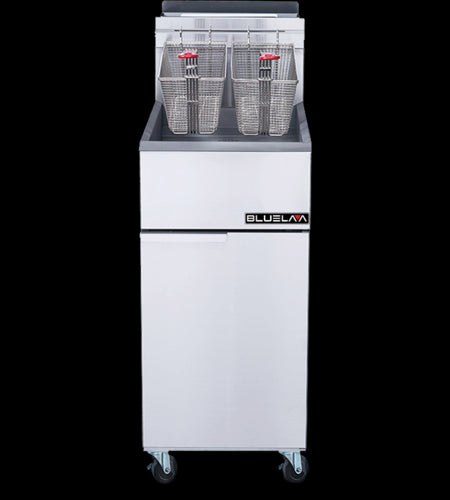 Blue Air BLF3-NG Fryer, Gas, Floor Model, Full Pot